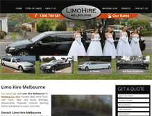 Tablet Screenshot of limohiremelbourne.com.au